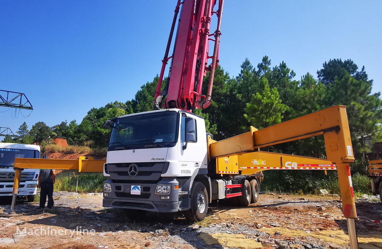 Sany C8-X-5RZ 49m X-6RZ Euro 5 en el chasis Mercedes-Benz Actros 3341E5 bomba de hormigón