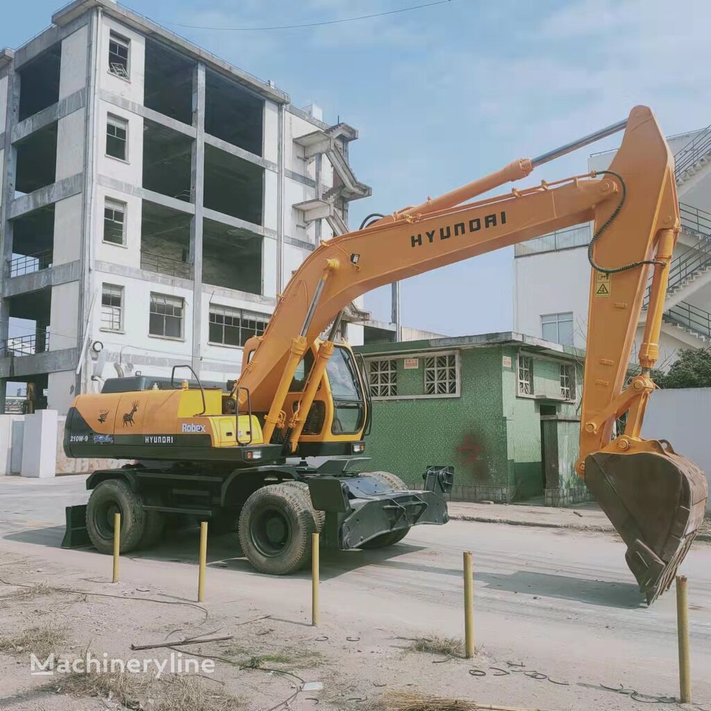 Hyundai 210W-9, 21ton wheel excavator excavadora de ruedas