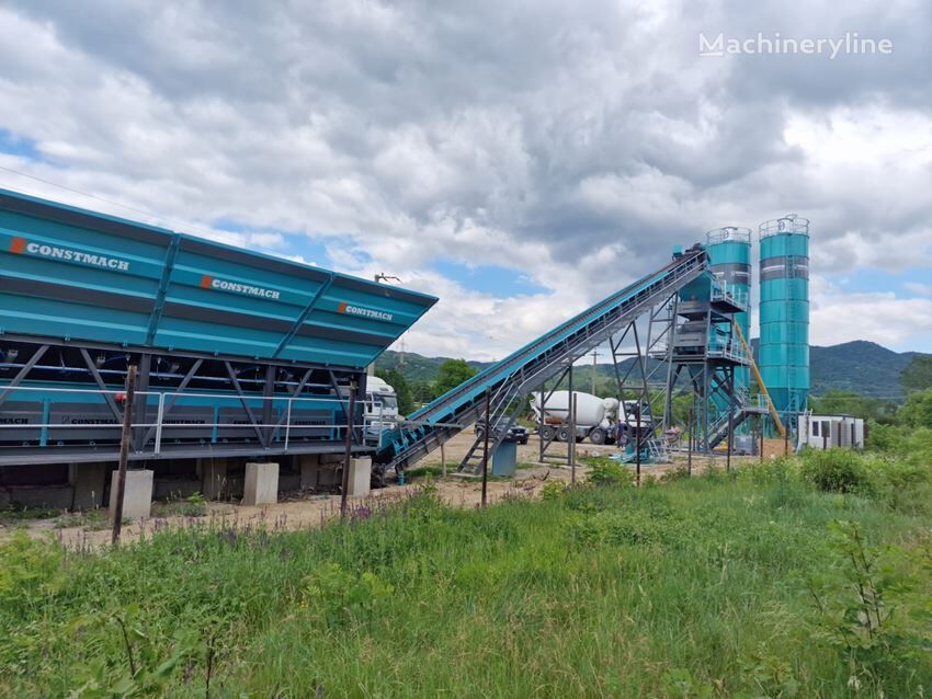 Constmach 100 m3 Fixed Concrete Batching Plant Manufacturing planta de hormigón nueva