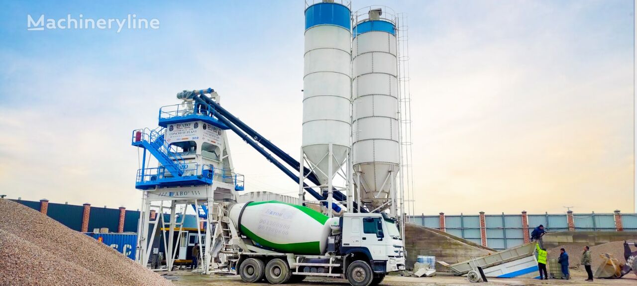 FABO SKIP SYSTEM CONCRETE BATCHING PLANT | 120m3/h Capacity  planta de hormigón nueva