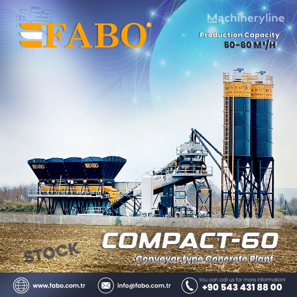 FABO BETONNYY ZAVOD FABOMIX COMPACT-60 | NOVYY PROEKT   planta de hormigón nueva