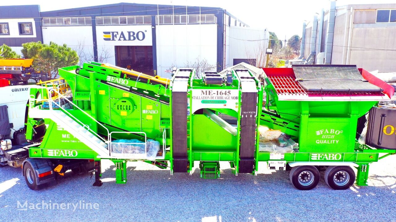 FABO ME 1645 SERIES MOBILE SAND SCREENING PLANT criba vibratoria nueva