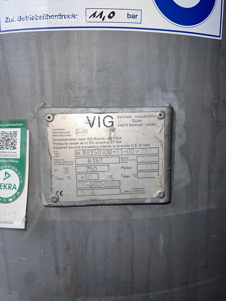 VIG M98150900-11-00/750 compresor estacionario
